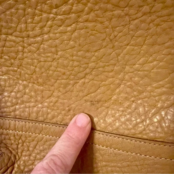 Coach 2006 Legacy Tan Thick Pebble Grain Leather Shoulder Hobo Bag Purse - Picture 14 of 17